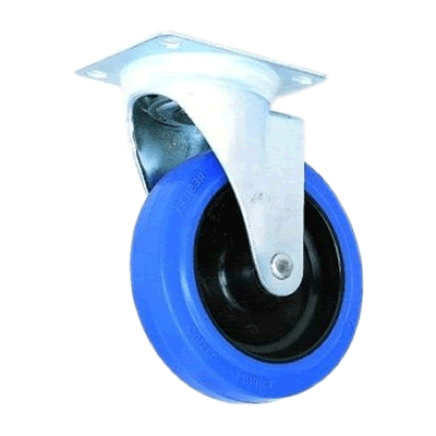 Blue Wheel 125mm Lenkrolle blau