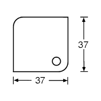 Ecke quadratisch klein Masse 1